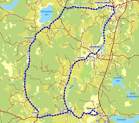 Karta över Flygturen